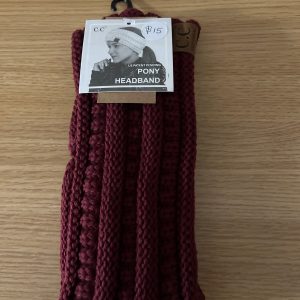 Ponytail Headwrap (Maroon)