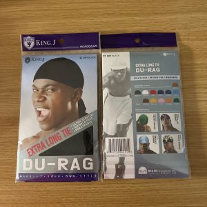 King.J Du Rag Extra Long, Black
