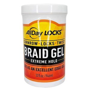 AllDay Locks Braid Gel Extreme Hold, 32 Oz